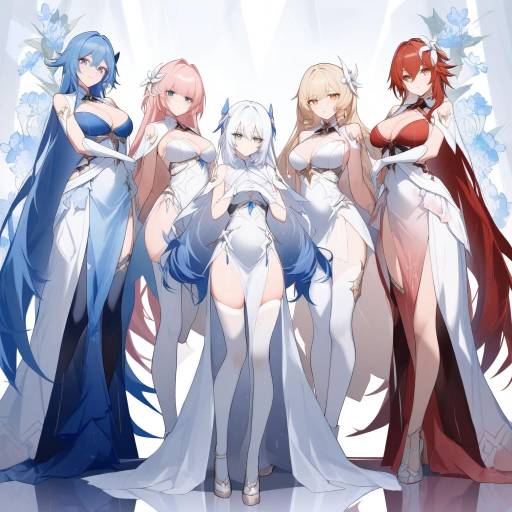 Colorful Girls with Unique Hairstyles