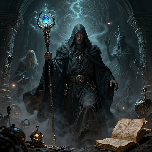 Powerful Fantasy Cult Leader Art