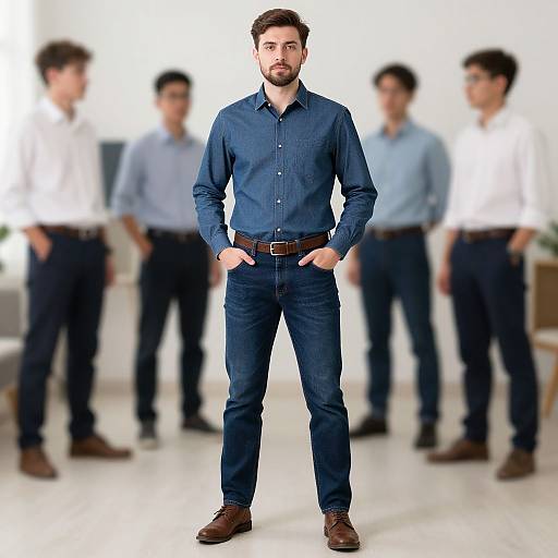 Casual Business Man in Denim