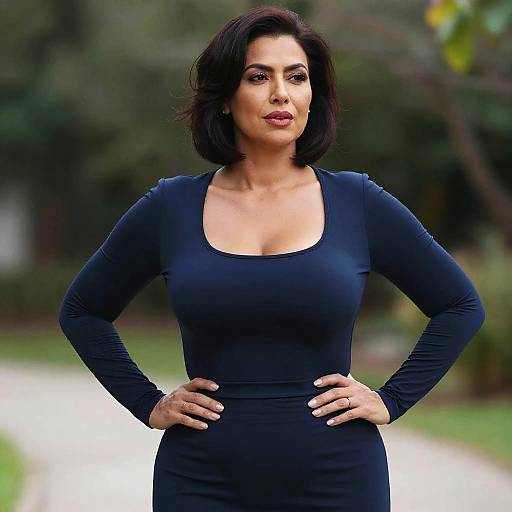 Photorealistic Curvy Mature Woman