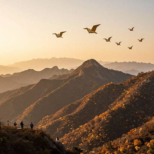 Origami Mountains and Flying Dragons