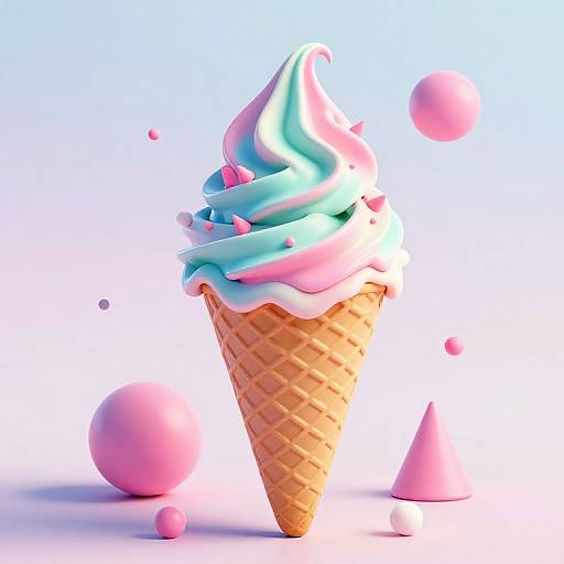Vibrant Realistic Fortnite Ice Cream