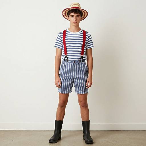 Realistic Portrait of Male in Americana Costume