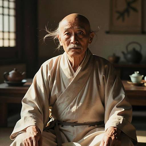 Photorealistic Portrait of Elderly Man