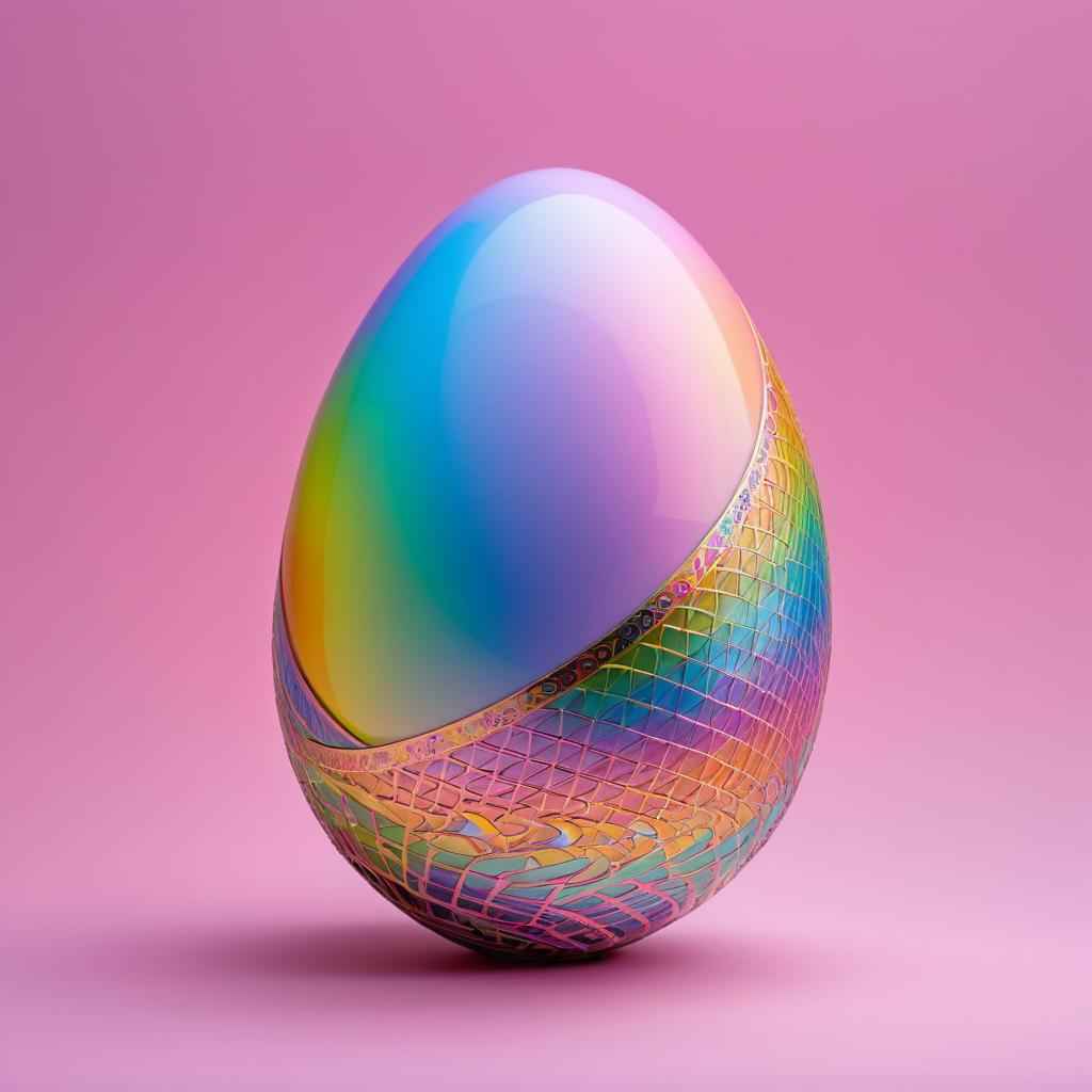 Vibrant Easter Egg Decoration Art