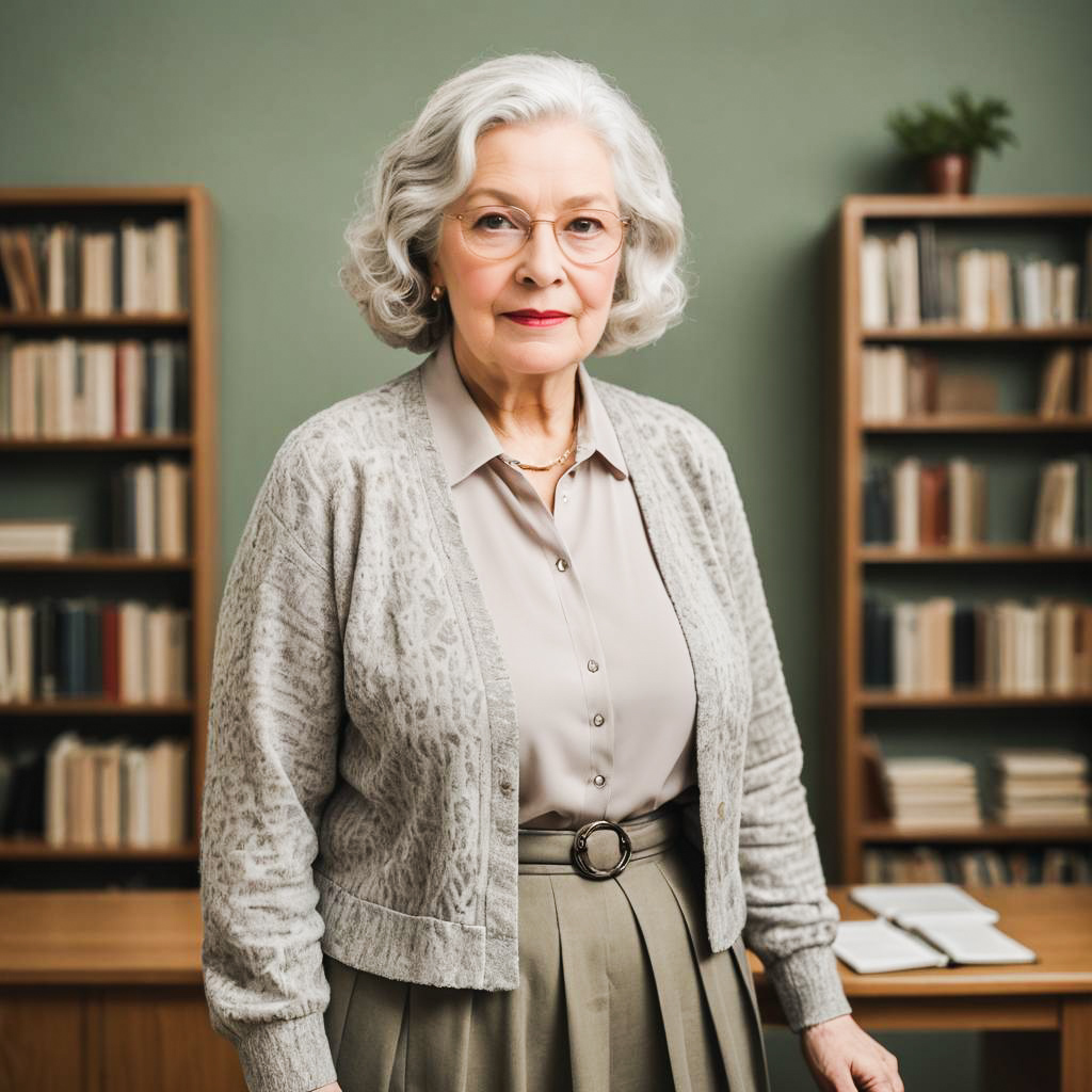 Elegant Editorial Shoot with Elderly Woman