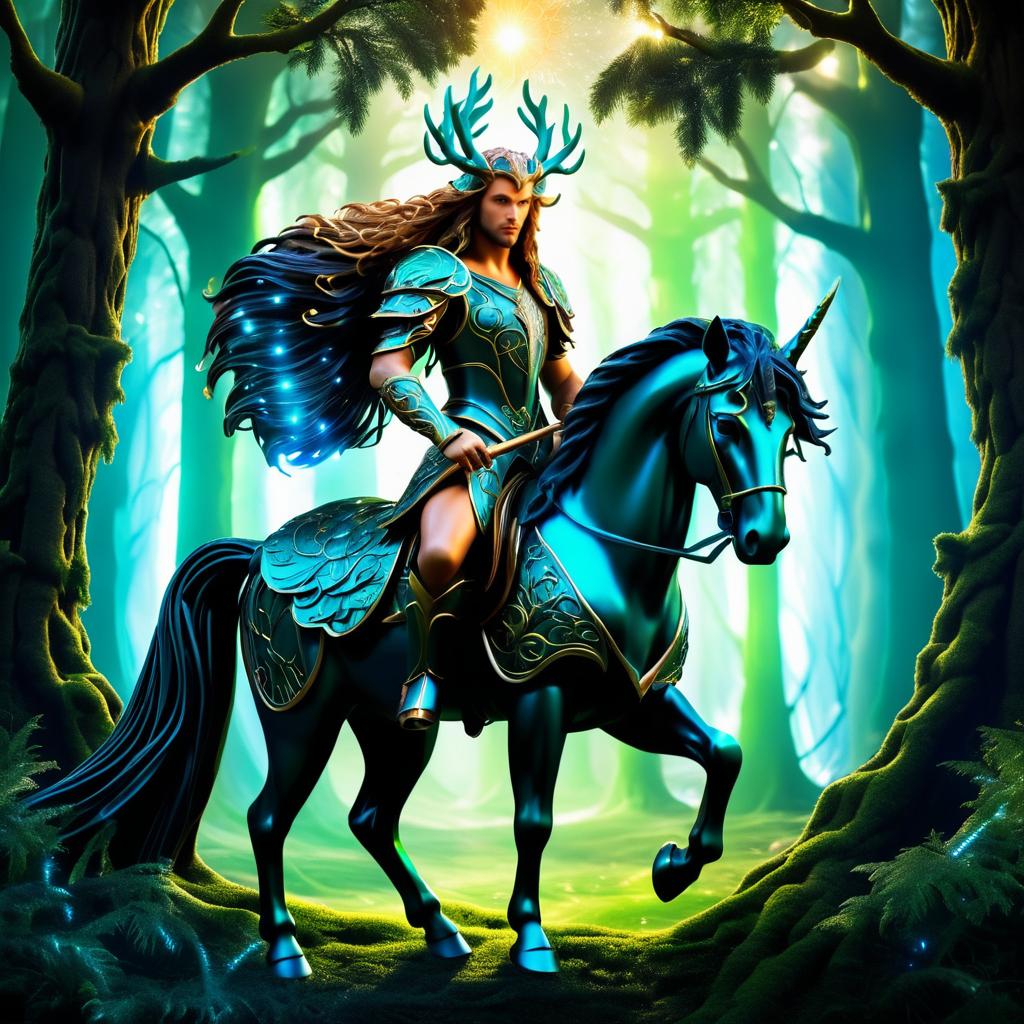 Enchanted Centaur in a Mystical Forest