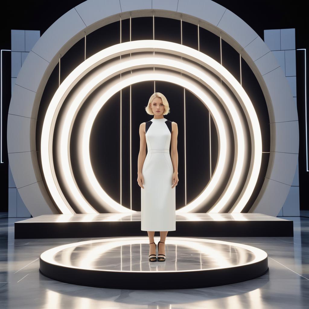 Futuristic Elegance: A Minimalist Stage Moment