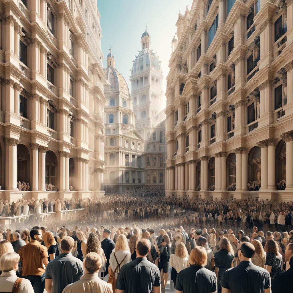 Dynamic Renaissance Architecture and Crowds