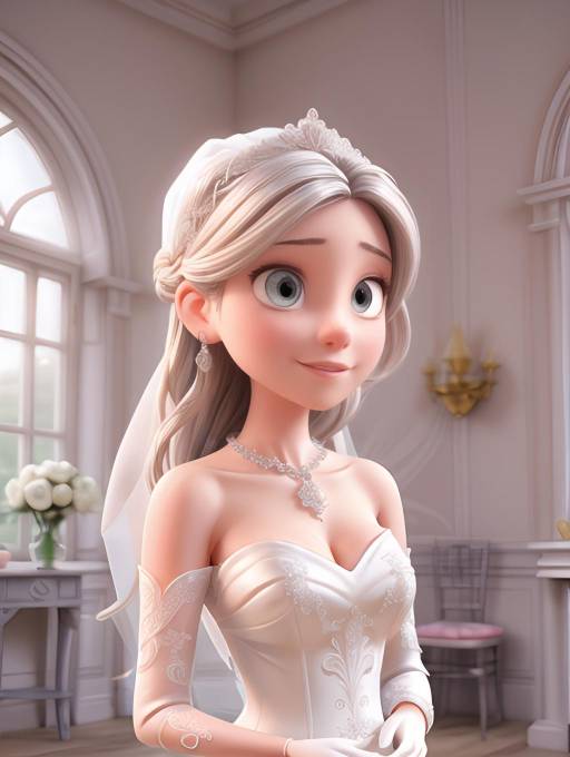 Elegant Fantasy Bride in Ethereal Lighting