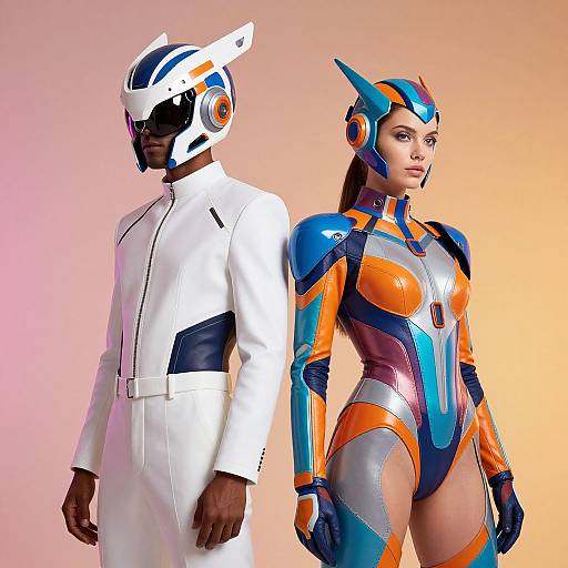 Futuristic Sci-Fi Fashion Duo