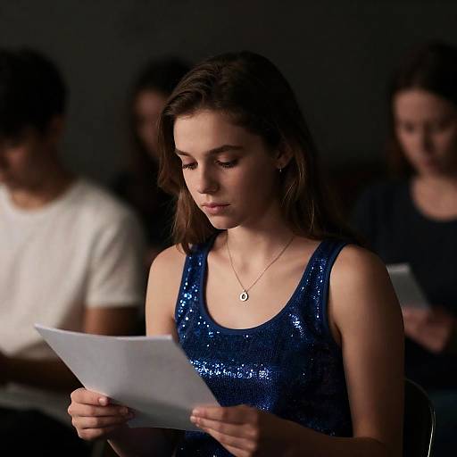 Dimly Lit Portrait of a Young Woman