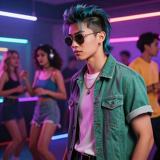 Retro-Futuristic Party with Modern Mullets