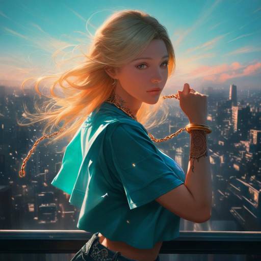 Sunset Vibes with a Stylish Girl