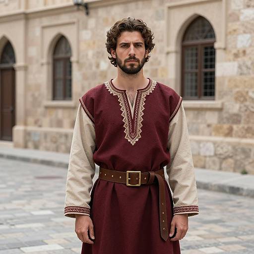 Photorealistic Male in Traditional Sarafan