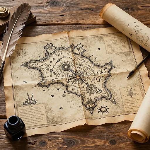 Rustic Fantasy Map Generator Scene