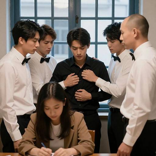 Dramatic Scene with Intense Emotions