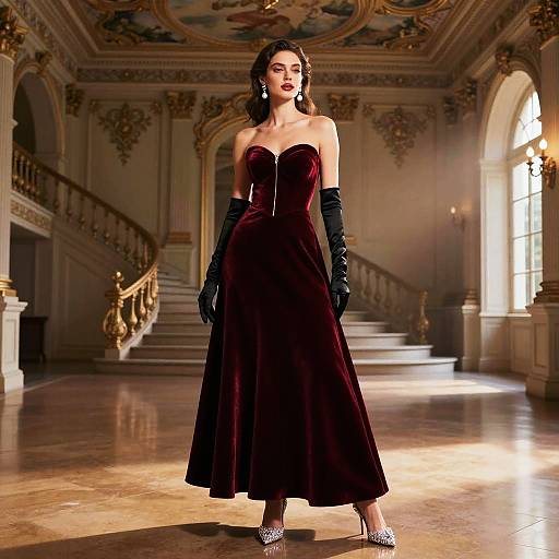 Lavish Victorian Ballroom Fashion Editorial