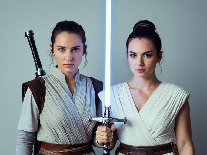 Female Rey Face Swap in Star Wars