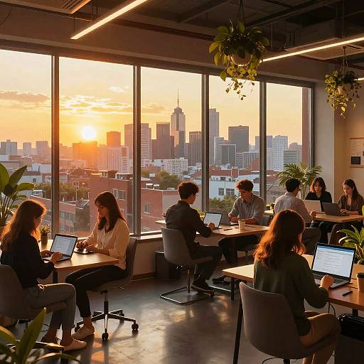 Sunset Coworking Space Panorama