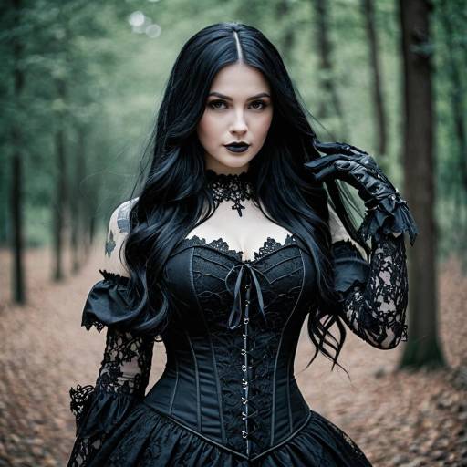 Enchanting Gothic Lace Cosplay Costume Design