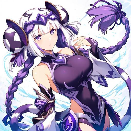 Illustration of Haku (p&d), puzzle & dragons in the style of Ouma tokiichi