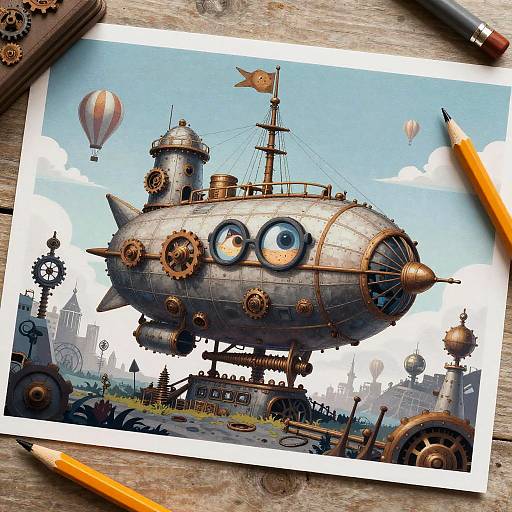 Steampunk Airship Graveyard Adventure