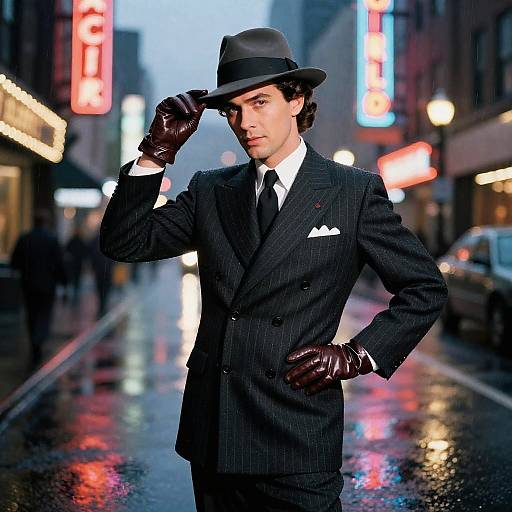 Vintage Film Noir Detective Elegance