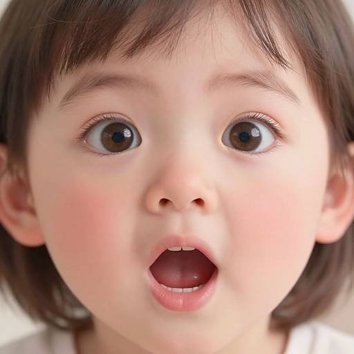 Whimsical Surprised Child Portrait