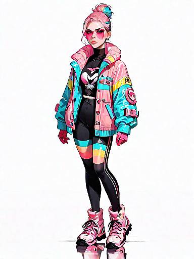 Sporty Winter Chic in Vibrant Pink