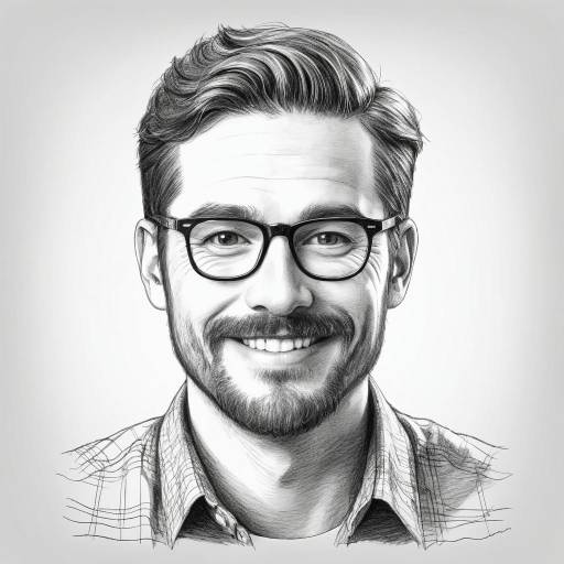 Realistic Monochrome Portrait of a Man