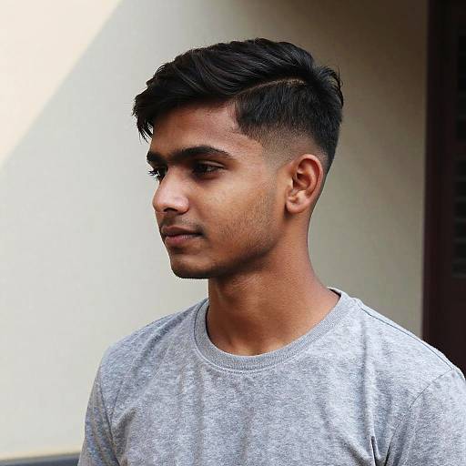 Dynamic Portrait of Young Indian Man