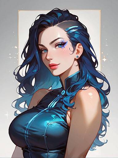 Futuristic Sci-Fi Corset Cosplay Portrait