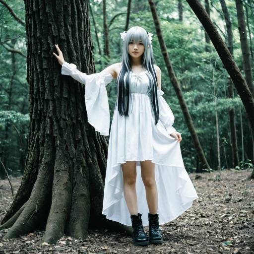 Yosuga Sora Inspired Cosplay in Forest