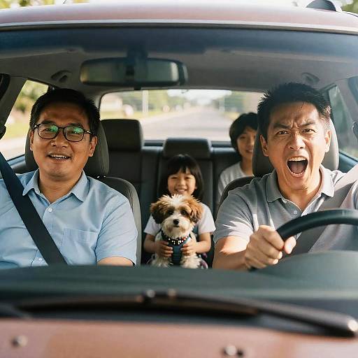 Joyride with Intense Driver and Passengers