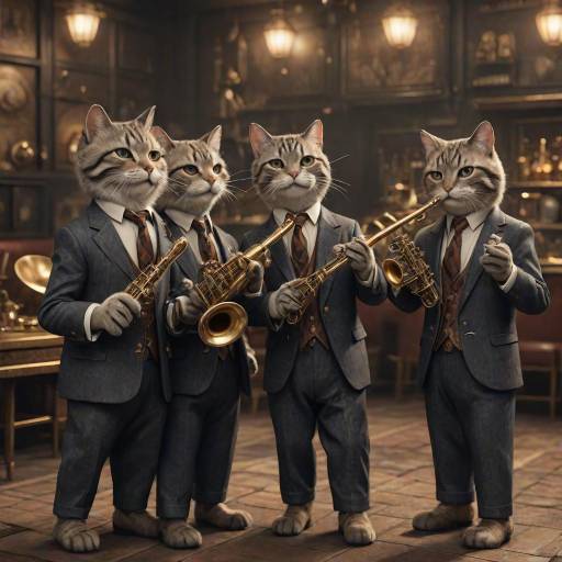 Jazz Cats: A 1930s Rock Band Scene Jazz Cats: A 1930s Rock Band Scene