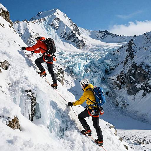 Arc'teryx Climbers on Icy Expedition
