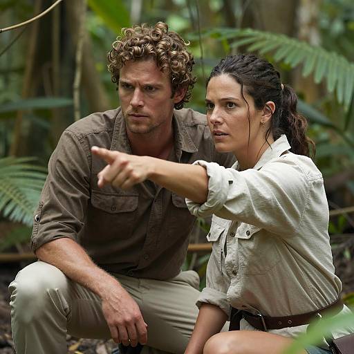 Intense Jungle Duo: A Survivor Scene