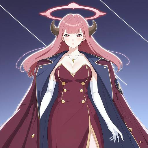 Illustration of Aru (dress) (blue archive), blue archive in the style of Norasuko