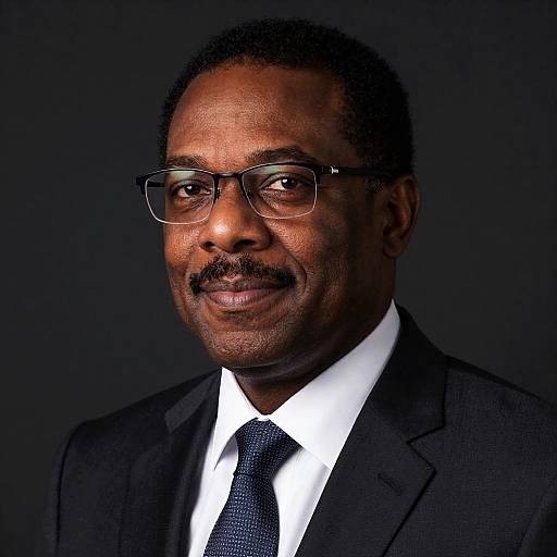 Smiling African-American Man in Suit