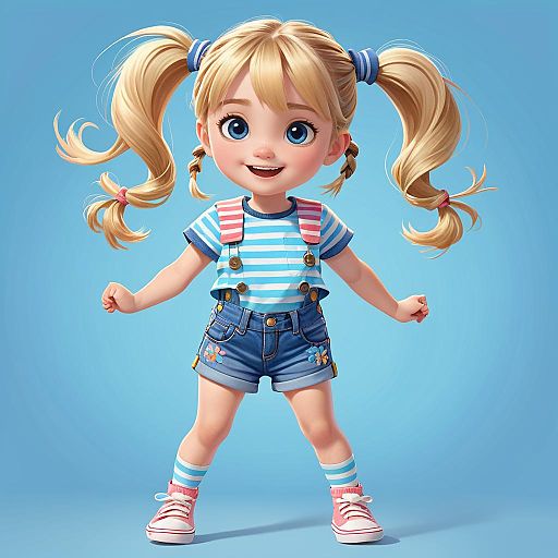 Whimsical Gru-Inspired Child Illustration