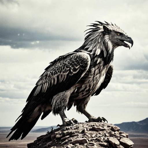 Griffin-Shaped Mesa in Desert Landscape