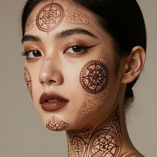 Intricate Sacred Geometry Portrait
