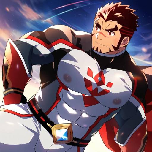 Illustration of Akashi (live a hero), live a hero in the style of Yukichi (eikichi)