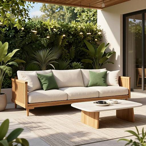 3D Modern Outdoor Living Space