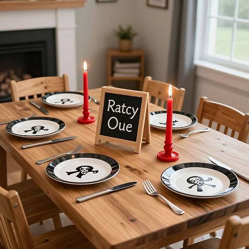 Pirate-themed Kids' Party Table Setting