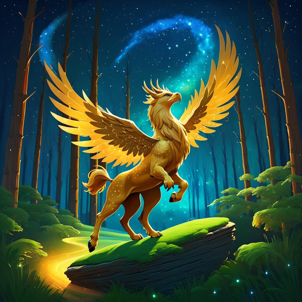 Daytime Griffin Constellation in Forests