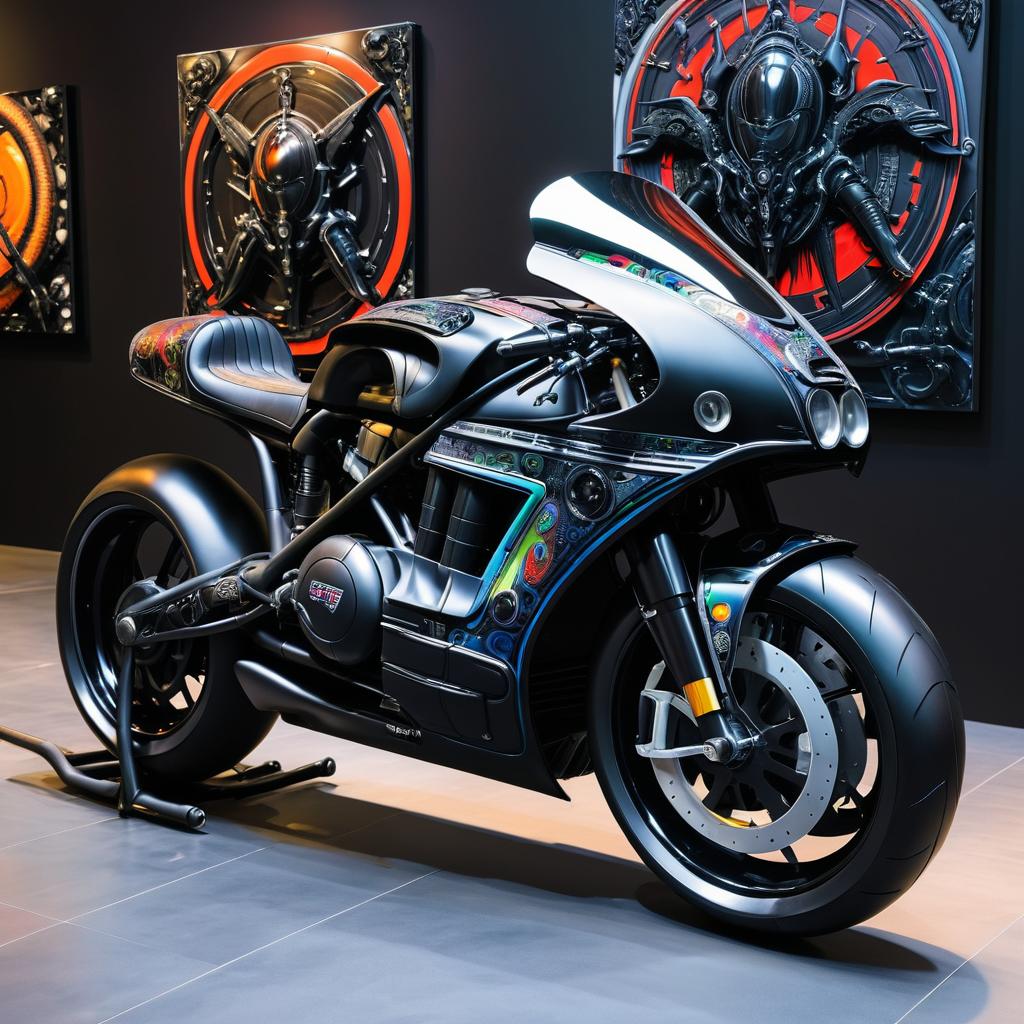 Futuristic Ducati Motorcycle Art Design