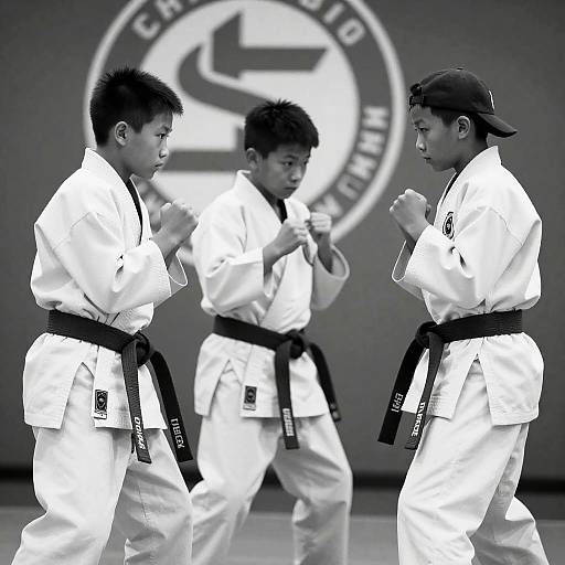 Dynamic Martial Arts Boys in Action