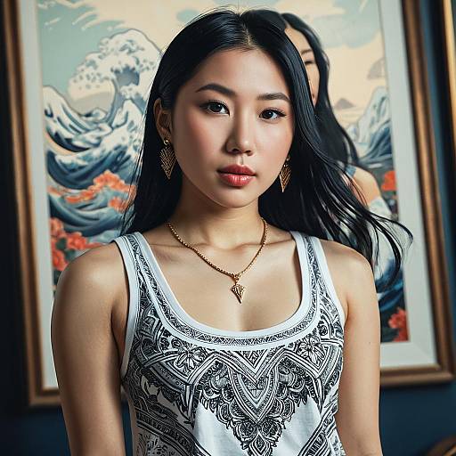 Elegant Asian Woman Portrait